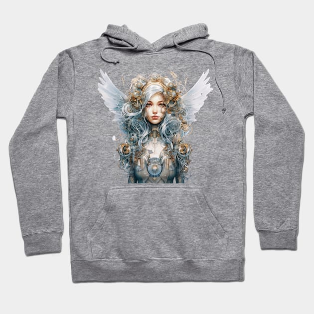 Steampunk Angel #2 Hoodie by Chromatic Fusion Studio